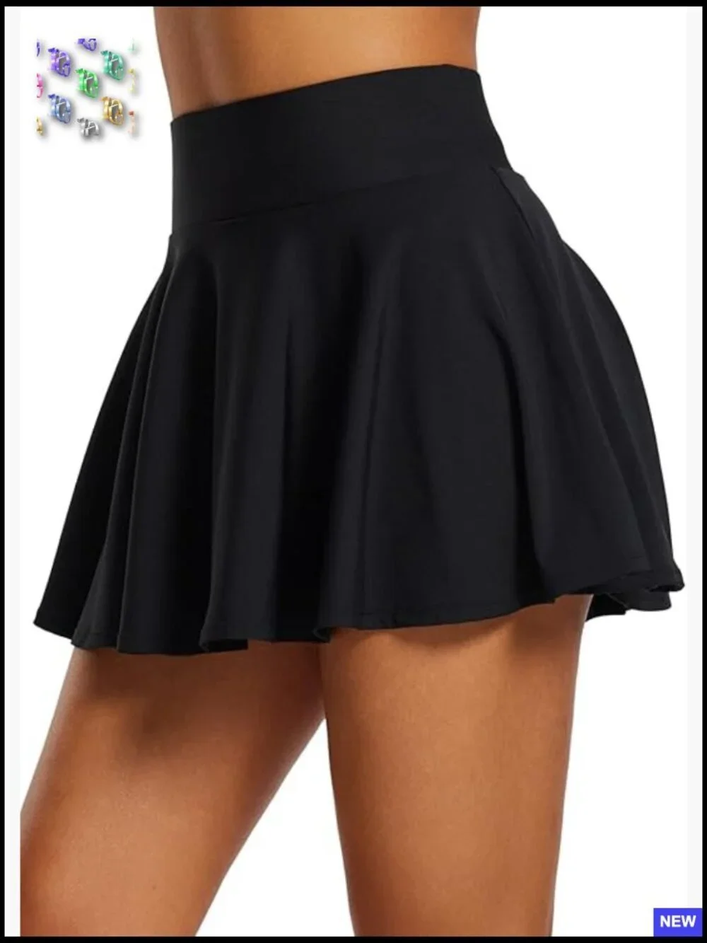 High Waisted Pleated Tennis Skirt with Pockets Tummy Control Golf Skort Athletic